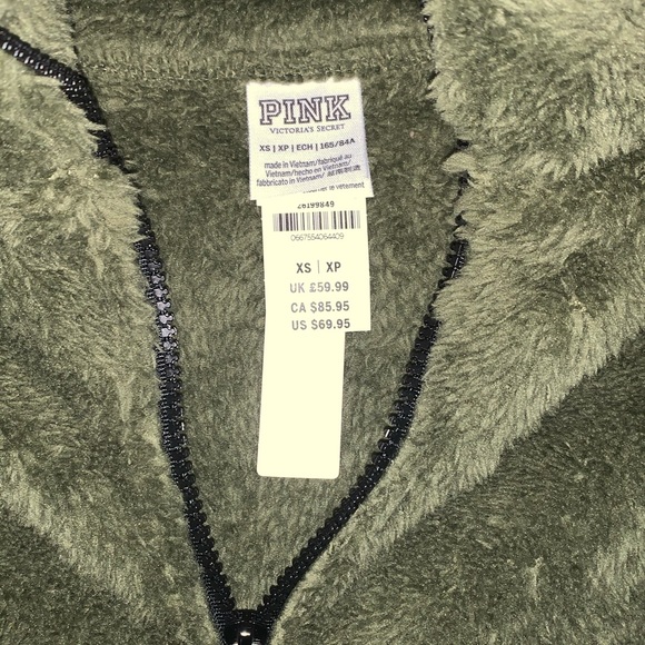 NWT Pink Sherpa ZIP Up - Picture 3 of 3